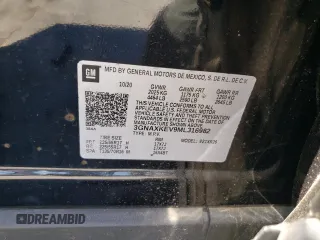 2021 Chevrolet Equinox LT with VIN 3GNAXKEV9ML316982, listed as a Copart auction lot 48827395 with 41,392 mi miles and Salvage Title. Bid and sale history available at DreamBid. Image 14.