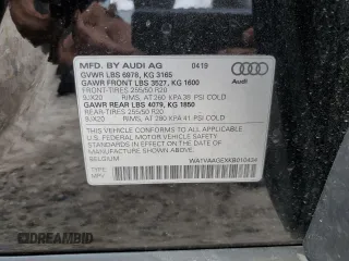 2019 Audi e-tron Prestige с VIN WA1VAAGEXKB010434, выставлен на аукционе Copart как лот 57765595 с пробегом 31 956 миль миль и Списание • Salvage title. История ставок и продаж доступна на DreamBid. Изображение 14.