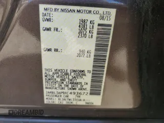 2015 Nissan Altima SL with VIN 1N4BL3AP9FC493672, listed as a Copart auction lot 48473855 with 60,799 mi miles and Salvage Title. Bid and sale history available at carsss.com. Image 13.