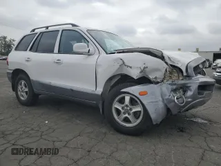 2002 Hyundai Santa Fe GLS with VIN KM8SC73D02U311622, listed as a Copart auction lot 71742874 with 99,807 mi miles and Salvage Title. Bid and sale history available at carsss.com. Image 4.