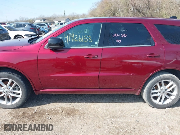 2023 Dodge Durango GT z VIN 1C4RDJDG5PC555771, wystawiony jako IAAI lot #41926153 z przebiegiem 31 646 mil mil oraz . Historia ofert i sprzedaży dostępna na DreamBid. Obrazek 14.