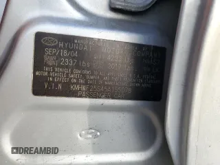 2005 Hyundai Sonata GL with VIN KMHWF25S45A155078, listed as a Copart auction lot 46993005 with 179,056 mi miles and Non Repairable. Bid and sale history available at carsss.com. Image 12.