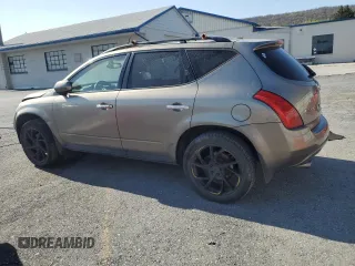 2004 Nissan Murano SE z VIN JN8AZ08WX4W306827, wystawiony jako Copart lot #54334035 z przebiegiem Nie podano mil oraz Szkoda całkowita • Salvage title. Historia ofert i sprzedaży dostępna na DreamBid. Obrazek 2.