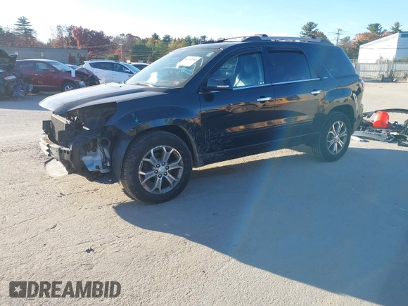 2014 GMC Acadia SLT z VIN 1GKKVRKD3EJ201136, wystawiony jako IAAI lot #40710550 z przebiegiem 175 848 mil mil oraz . Historia ofert i sprzedaży dostępna na DreamBid. Obrazek 2.