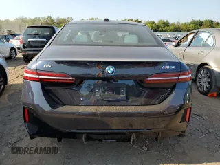 2024 BMW i5 M60 with VIN WBY43FK02RCR61881, listed as a Copart auction lot 71092944 with 0 mi miles and Salvage Title. Bid and sale history available at carsss.com. Image 6.
