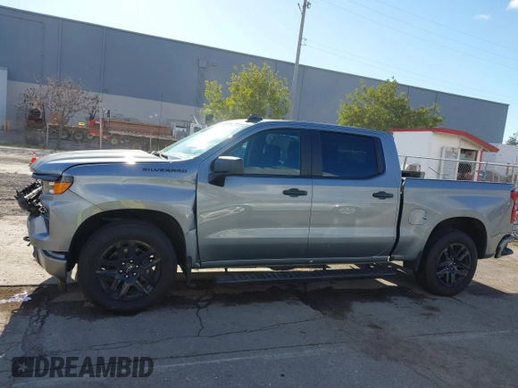2024 Chevrolet Silverado 1500 Custom with VIN 1GCPABEK7RZ239913, listed as a IAAI auction lot 41631620 with 6,048 mi miles and . Bid and sale history available at DreamBid. Image 14.