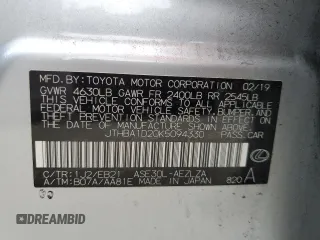 2019 Lexus IS with VIN JTHBA1D20K5094330, listed as a Copart auction lot 47446205 with 59,051 mi miles and Salvage Title. Bid and sale history available at carsss.com. Image 12.