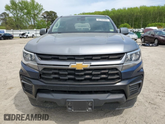 2021 Chevrolet Colorado 2WD LT with VIN 1GCHSCEA3M1274938, listed as a Copart auction lot 52764365 with 27,065 mi miles and Salvage Title. Bid and sale history available at carsss.com. Image 5.