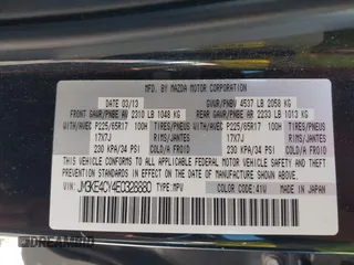 2014 Mazda CX-5 Touring z VIN JM3KE4CY4E0328880, wystawiony jako IAAI lot #42112302 z przebiegiem 185 228 mil mil oraz . Historia ofert i sprzedaży dostępna na DreamBid. Obrazek 9.