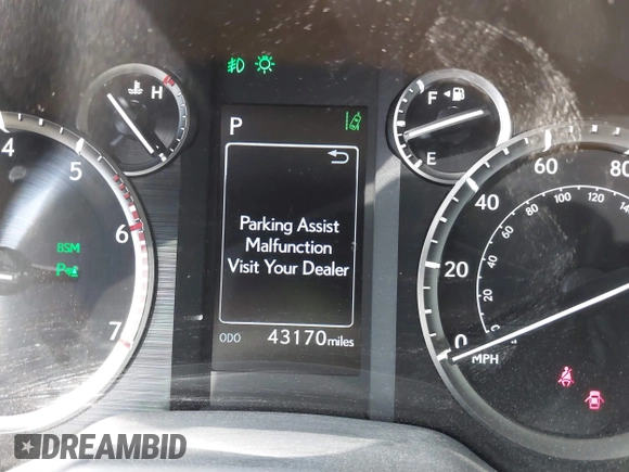 2022 Lexus GX 460 Premium with VIN JTJAM7BX0N5325072, listed as a IAAI auction lot 41504132 with 43,170 mi miles and . Bid and sale history available at DreamBid. Image 7.