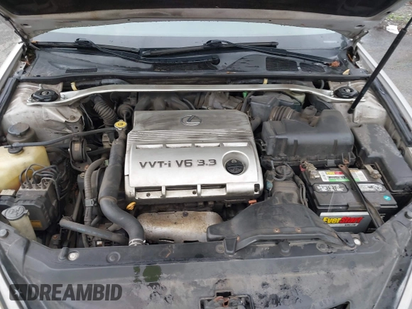 2005 Lexus ES 330 with VIN JTHBA30G755069068, listed as a IAAI auction lot 41947770 with 274,531 mi miles. Bid and sale history available at carsss.com. Image 10.