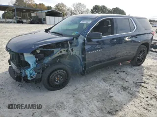 2022 Chevrolet Traverse LS with VIN 1GNERFKWXNJ177356, listed as a Copart auction lot 85114304 with 52,044 mi miles and Salvage Title. Bid and sale history available at carsss.com. Image 1.