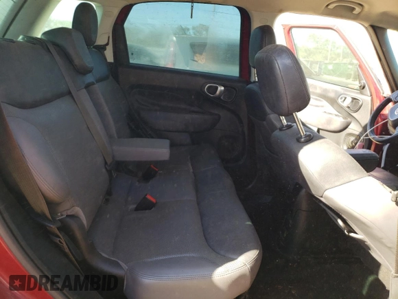2015 FIAT 500L Lounge with VIN ZFBCFACH6FZ033398, listed as a Copart auction lot 77767254 with 107,814 mi miles and Clean Title. Bid and sale history available at carsss.com. Image 10.