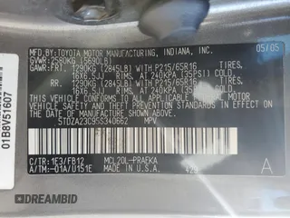 2005 Toyota Sienna CE with VIN 5TDZA23C95S340662, listed as a Copart auction lot 46272875 with 102,016 mi miles and Salvage Title. Bid and sale history available at carsss.com. Image 15.