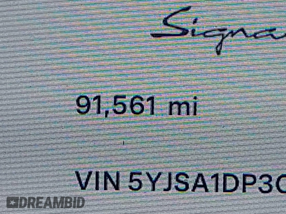 2012 Tesla Model S Performance with VIN 5YJSA1DP3CFS00394, listed as a IAAI auction lot 41309464 with 91,561 mi miles and . Bid and sale history available at DreamBid. Image 15.