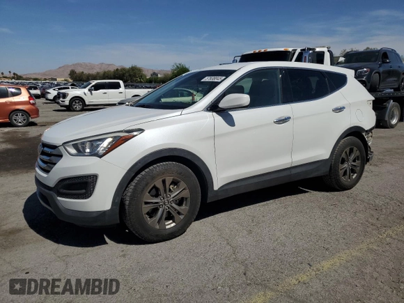 2014 Hyundai Santa Fe with VIN 5XYZTDLB2EG181199, listed as a Copart auction lot 57638045 with 95,056 mi miles and Salvage title. Bid and sale history available at DreamBid. Image 1.