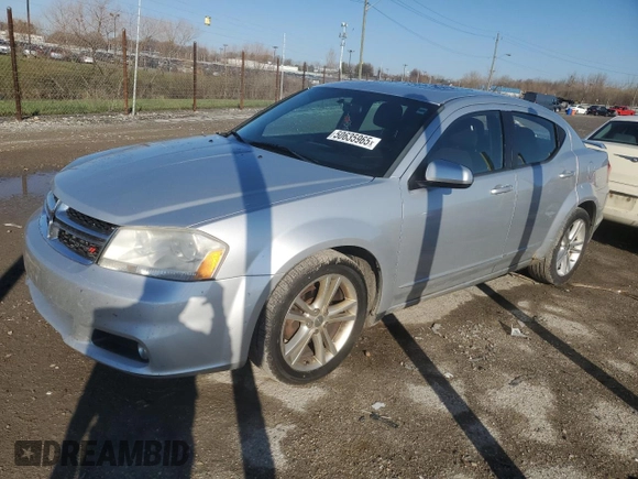 2012 Dodge Avenger SXT Plus with VIN 1C3CDZEG5CN246887, listed as a Copart auction lot 50635965 with 141,558 mi miles and Salvage Title. Bid and sale history available at carsss.com. Image 1.