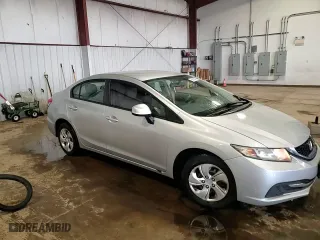 2013 Honda Civic Sdn LX with VIN 2HGFB2F58DH581270, listed as a Copart auction lot 50869375 with 71,286 mi miles and Salvage Title. Bid and sale history available at carsss.com. Image 13.