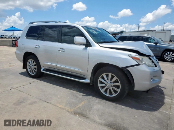 2011 Lexus LX 570 with VIN JTJHY7AX4B4061716, listed as a Copart auction lot 62327925 with 141,382 mi miles and Salvage title. Bid and sale history available at DreamBid. Image 4.
