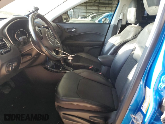 2021 Jeep Compass Altitude with VIN 3C4NJCBB9MT501884, listed as a Copart auction lot 50781865 with 81,841 mi miles and Salvage Title. Bid and sale history available at carsss.com. Image 7.