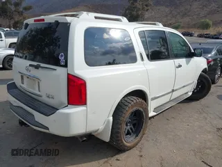 2005 Infiniti QX56 with VIN 5N3AA08C05N807342, listed as a IAAI auction lot 41421659 with 158,630 mi miles. Bid and sale history available at carsss.com. Image 4.