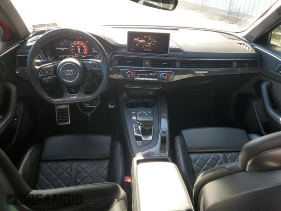 2018 Audi S4 Prestige with VIN WAUC4AF44JA002599, listed as a Copart auction lot 76480454 with 67,325 mi miles and Salvage Title. Bid and sale history available at carsss.com. Image 8.