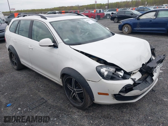 2013 Volkswagen Jetta SportWagen TDI with VIN 3VWPL7AJ7DM692151, listed as a IAAI auction lot 42022007 with 120,146 mi miles. Bid and sale history available at carsss.com. Image 1.