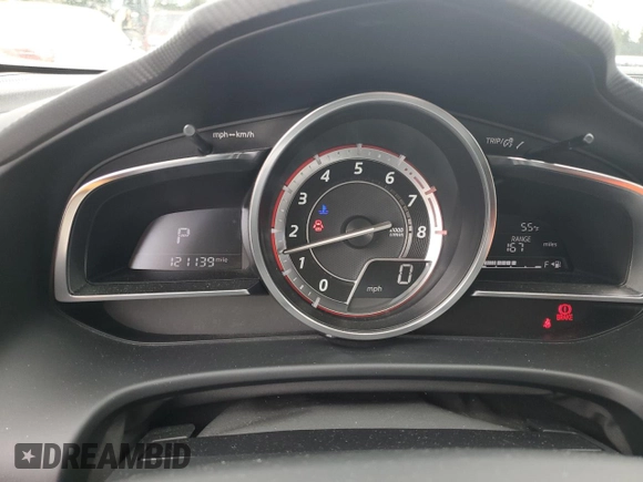 2015 Mazda 3 S Grand Touring with VIN JM1BM1M33F1236684, listed as a Copart auction lot 52164405 with 121,139 mi miles and Salvage Title. Bid and sale history available at DreamBid. Image 9.