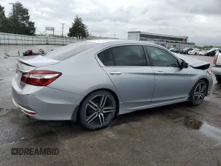 2017 Honda Accord Sedan Sport with VIN 1HGCR2F54HA032927, listed as a Copart auction lot 54813265 with 90,296 mi miles and Salvage Title. Bid and sale history available at carsss.com. Image 3.