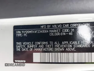 2015 Volvo S60 T5 Drive-E Premier with VIN YV126MFK4F2349564, listed as a IAAI auction lot 41711836 with 59,897 mi miles. Bid and sale history available at carsss.com. Image 9.