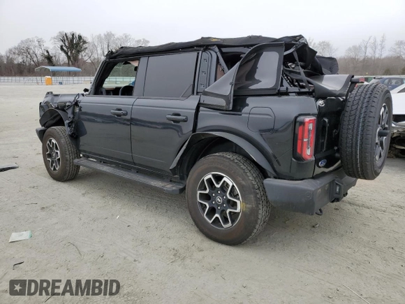2024 Ford Bronco Outer Banks z VIN 1FMEE8BP6RLA07333, wystawiony jako Copart lot #50862875 z przebiegiem 11 348 mil mil oraz Szkoda całkowita • Salvage title. Historia ofert i sprzedaży dostępna na DreamBid. Obrazek 2.