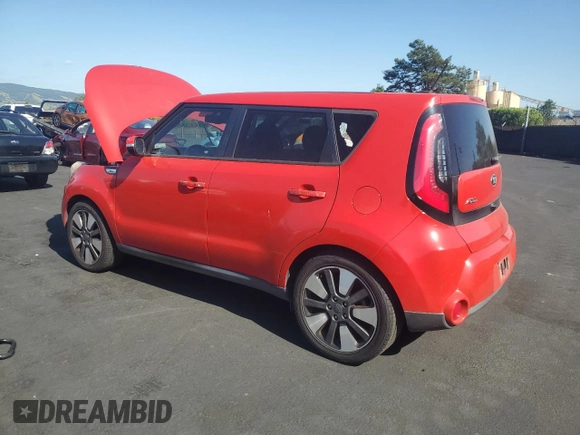 2015 Kia Soul + with VIN KNDJX3A58F7759409, listed as a Copart auction lot 54957485 with 119,899 mi miles and Clean Title. Bid and sale history available at DreamBid. Image 2.