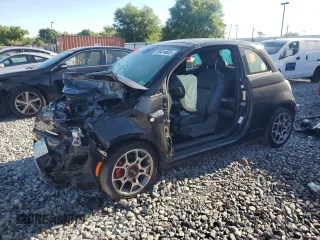 2013 FIAT 500 Sport with VIN 3C3CFFBR9DT692587, listed as a Copart auction lot 50414825 with 0 mi miles and Non Repairable. Bid and sale history available at carsss.com. Image 1.