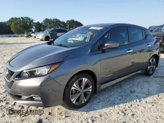 2019 Nissan LEAF SV with VIN 1N4AZ1CP7KC301168, listed as a Copart auction lot 57576085 with 31,755 mi miles and Salvage title. Bid and sale history available at DreamBid. Image 1.