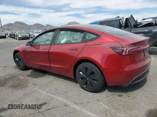 2025 Tesla Model 3 Long Range с VIN 5YJ3E1EA6SF908026, выставлен на аукционе Copart как лот 52297095 с пробегом 3 635 миль миль и Списание • Salvage title. История ставок и продаж доступна на DreamBid. Изображение 2.