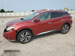2016 Nissan Murano Platinum z VIN 5N1AZ2MH3GN161604, wystawiony jako Copart lot #58447825 z przebiegiem 66 472 mil mil oraz Szkoda całkowita • Salvage title. Historia ofert i sprzedaży dostępna na DreamBid. Obrazek 1.