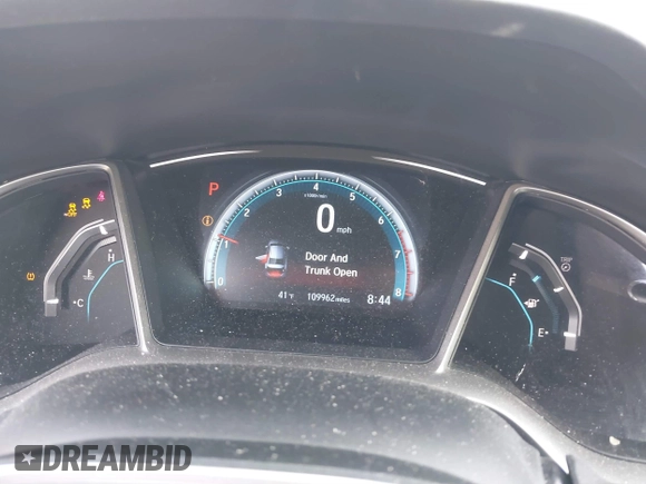 2016 Honda Civic Sedan EX-T with VIN 19XFC1F30GE044655, listed as a IAAI auction lot 41718719 with 109,962 mi miles. Bid and sale history available at carsss.com. Image 7.