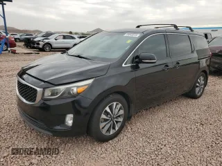 2015 Kia Sedona SX with VIN KNDMC5C14F6079074, listed as a Copart auction lot 45045815 with 105,414 mi miles and Clean Title. Bid and sale history available at carsss.com. Image 1.