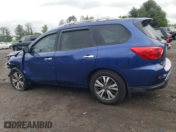 2017 Nissan Pathfinder SL with VIN 5N1DR2MM0HC648797, listed as a Copart auction lot 57584855 with 176,523 mi miles and Salvage title. Bid and sale history available at DreamBid. Image 2.