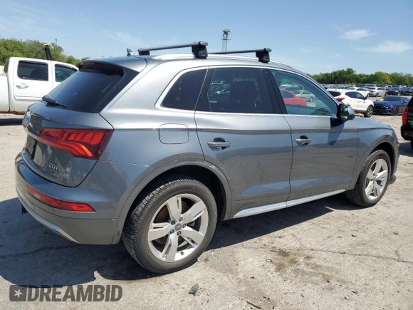 2018 Audi Q5 Premium Plus with VIN WA1BNAFYXJ2056895, listed as a Copart auction lot 52614905 with 87,456 mi miles and Salvage title. Bid and sale history available at DreamBid. Image 3.