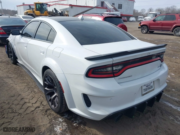 2021 Dodge Charger SRT Hellcat Widebody with VIN 2C3CDXL92MH585934, listed as a IAAI auction lot 41387883 with 20,873 mi miles. Bid and sale history available at carsss.com. Image 3.