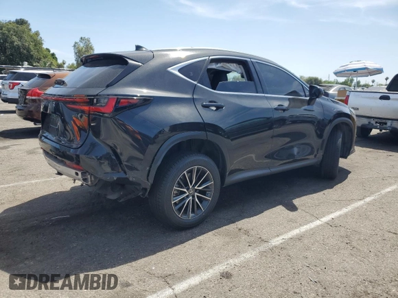 2022 Lexus NX 350 with VIN JTJAGCEZ4N5000938, listed as a Copart auction lot 57673895 with 36,396 mi miles and Salvage title. Bid and sale history available at DreamBid. Image 3.