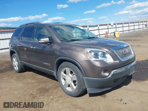 2008 GMC Acadia SLT1 with VIN 1GKER23748J240792, listed as a IAAI auction lot 42173812 with Not Provided miles. Bid and sale history available at carsss.com. Image 1.
