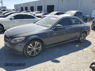 2015 Mercedes-Benz C-Class C 300 with VIN 55SWF4JB8FU056616, listed as a Copart auction lot 49877395 with 126,955 mi miles and Salvage Title. Bid and sale history available at carsss.com. Image 1.