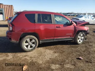 2016 Jeep Compass Latitude with VIN 1C4NJDEB8GD691124, listed as a Copart auction lot 48201175 with 136,842 mi miles and Salvage Title. Bid and sale history available at carsss.com. Image 3.