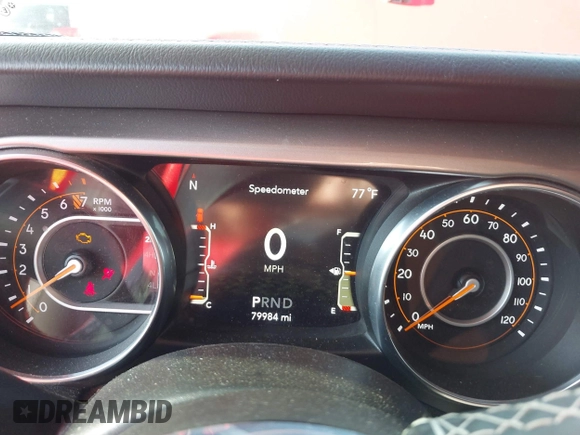 2020 Jeep Wrangler Unlimited Sahara High Altitude with VIN 1C4HJXEG2LW182641, listed as a IAAI auction lot 40130890 with 79,984 mi miles and . Bid and sale history available at DreamBid. Image 7.