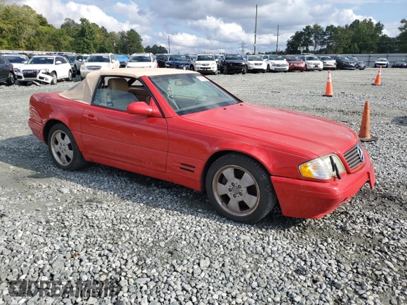 1999 Mercedes-Benz SL-Class with VIN WDBFA68F0XF183781, listed as a Copart auction lot 73665464 with 69,046 mi miles and Clean Title. Bid and sale history available at carsss.com. Image 4.
