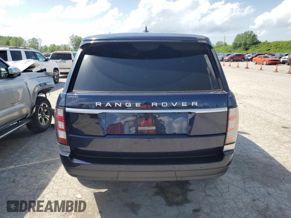 2016 Land Rover Range Rover with VIN SALGR2PF1GA297089, listed as a Copart auction lot 53942364 with 61,437 mi miles and Salvage Title. Bid and sale history available at carsss.com. Image 6.