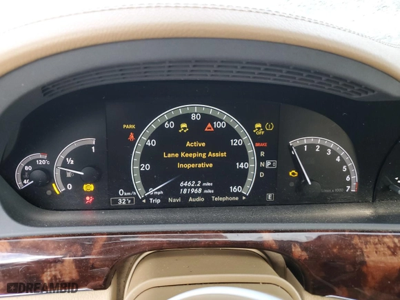 2011 Mercedes-Benz S-Class S 550 with VIN WDDNG8GB8BA411334, listed as a Copart auction lot 88130535 with 181,968 mi miles and Salvage Title. Bid and sale history available at carsss.com. Image 9.