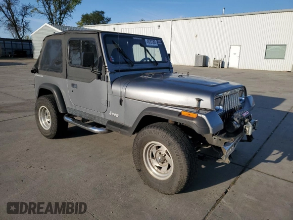 1993 Jeep Wrangler with VIN 1J4FY29S2PP242528, listed as a Copart auction lot 49787365 with 147,707 mi miles and Salvage Title. Bid and sale history available at carsss.com. Image 4.